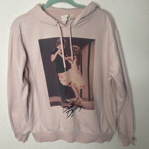 H&M Dirty Dancing Graphic Hoodie Sweatshirt Womens M Pink Soft Cotton